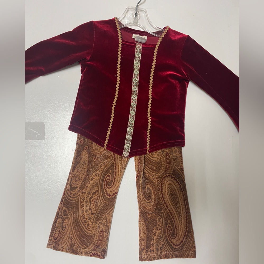 Paisley peasant style matching set